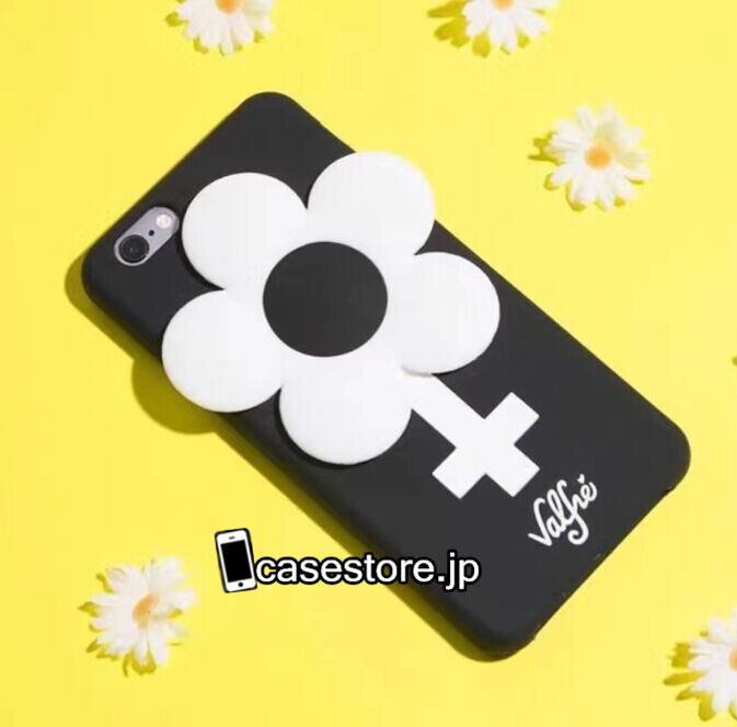 iphone7ケース暗い黒いブラック雰囲気 iPhone 6 6S 7 Plus Valfre 十字架ヴァルフェーiPhone8/iPhone7s/7Plus/6s白い花 ソフトシリコン製携帯カバー