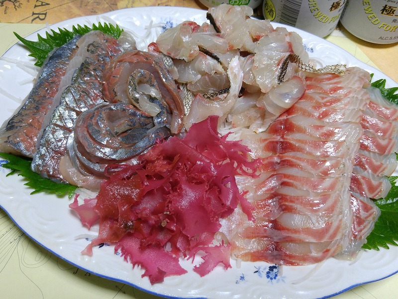 お魚づくりの飲み会＠小値賀島