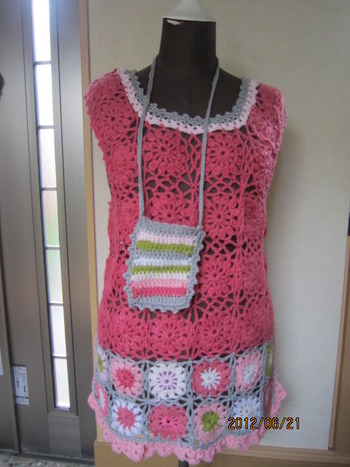 手編み夏用バッグ